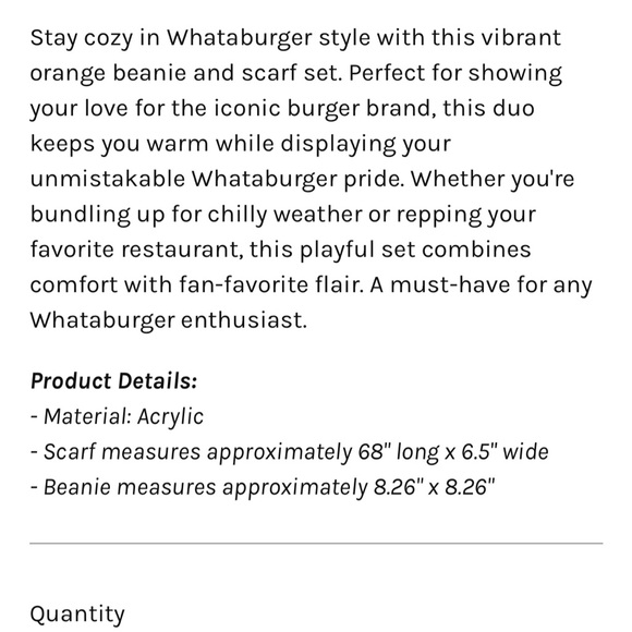 What a burger scarf and hat brand new - Picture 5 of 5